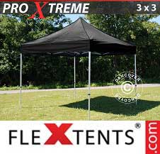 Foldetelt FleXtents PRO Xtreme 3x3m Sort